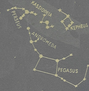 stellae: Perseus, Andromeda, Cepheus, Cassiopeia 