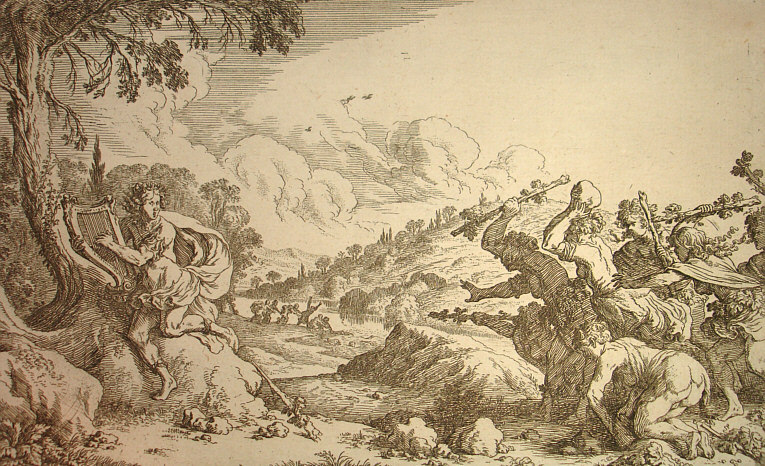 vatemque petunt et fronde virentes  