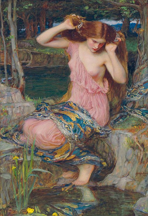 unam ille colit nymphen.