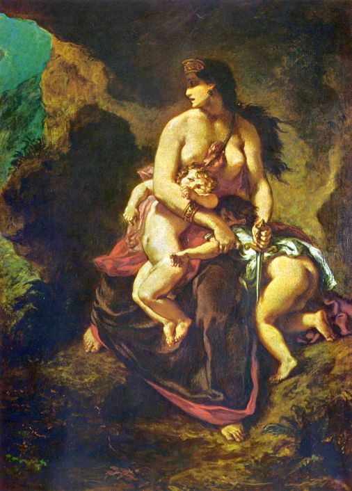 sanguine natorum perfunditur inpius ensis. 