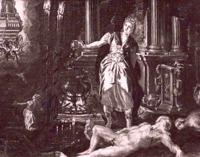 laniatum mersit in undis. 