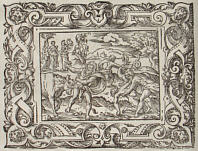 Ovidius: Virgil Solis, IX.2: Nessus Deianiram raptat.