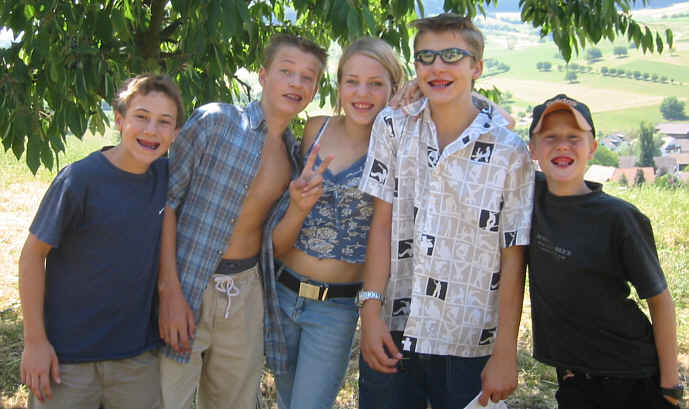 ertappte Kirschendiebe