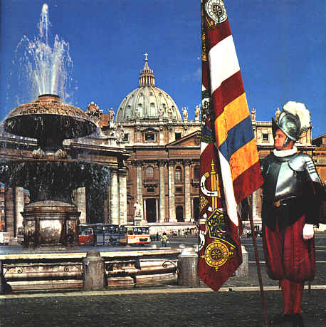 Petersdom mit Schweizergarde